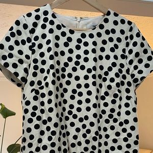 J Crew polka dot mini dress size 8